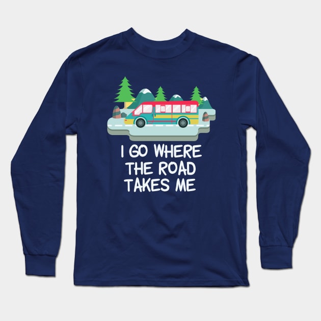 Cute RV Camper World Traveler Long Sleeve T-Shirt by epiclovedesigns